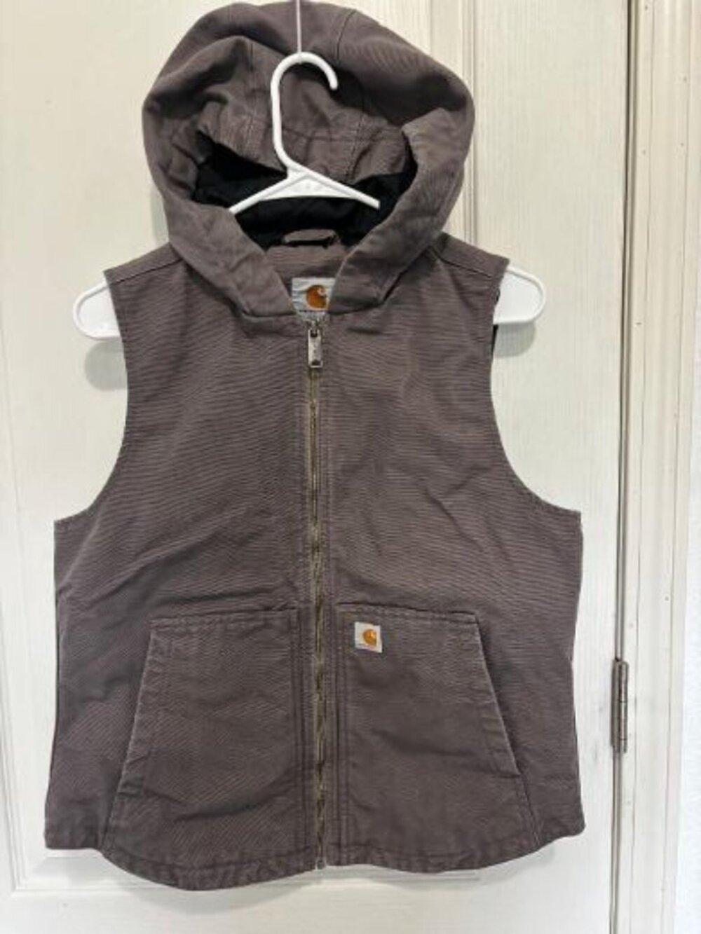 Carhartt Hooded Insulated Work Vest • 3M Thinsulate • Size Small (S 4/6)